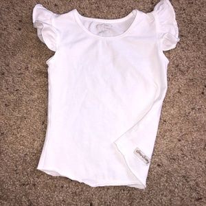 Sew Sassy Boutique White Shirt Size 2T.
